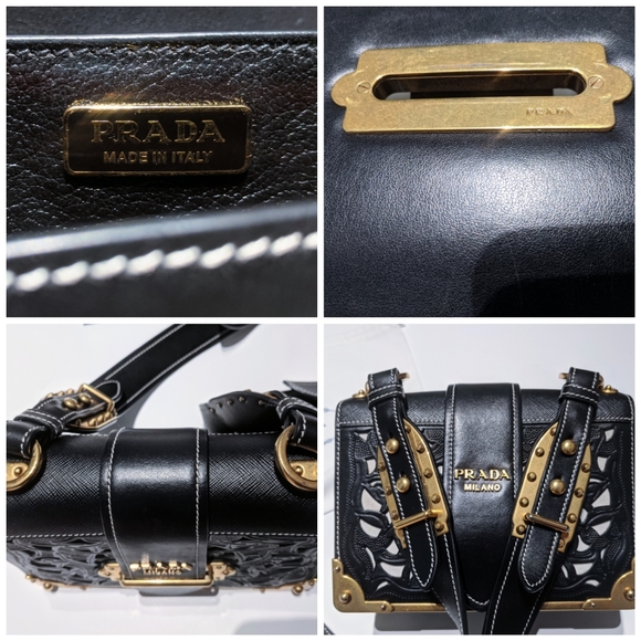 SOLD💕💯Authentic🎉Prada💎CAHIER💎 Leather Bag - Picture 6 of 8